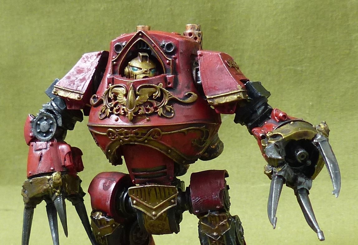 Legion Contemptor-Incaendius Class Dreadnought painted - Blood Angels - Warhammer 40K FW #3I2