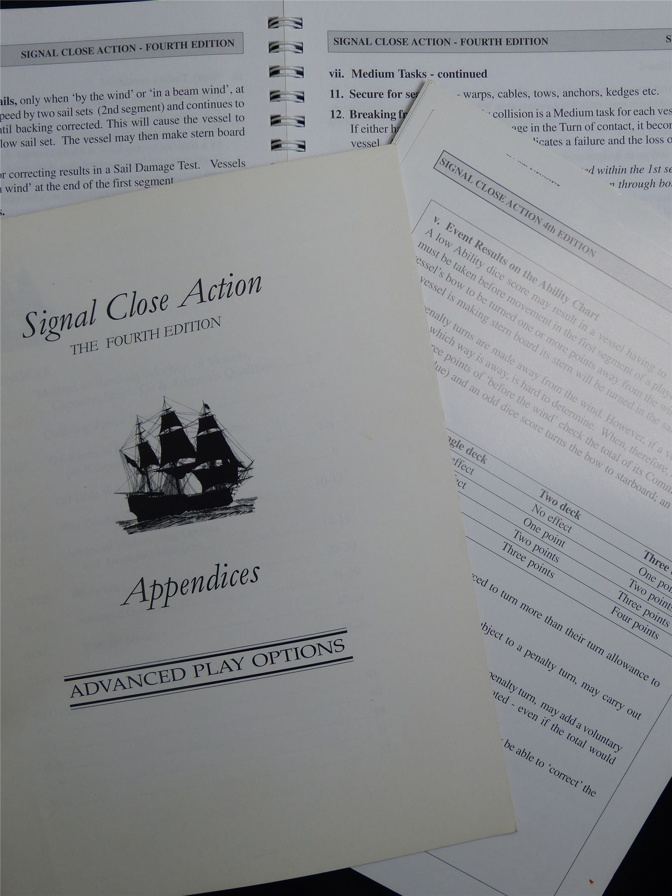 Sailing Navy Wargames: Signal Close Action 4th Edition Rules - Booklet #BZ