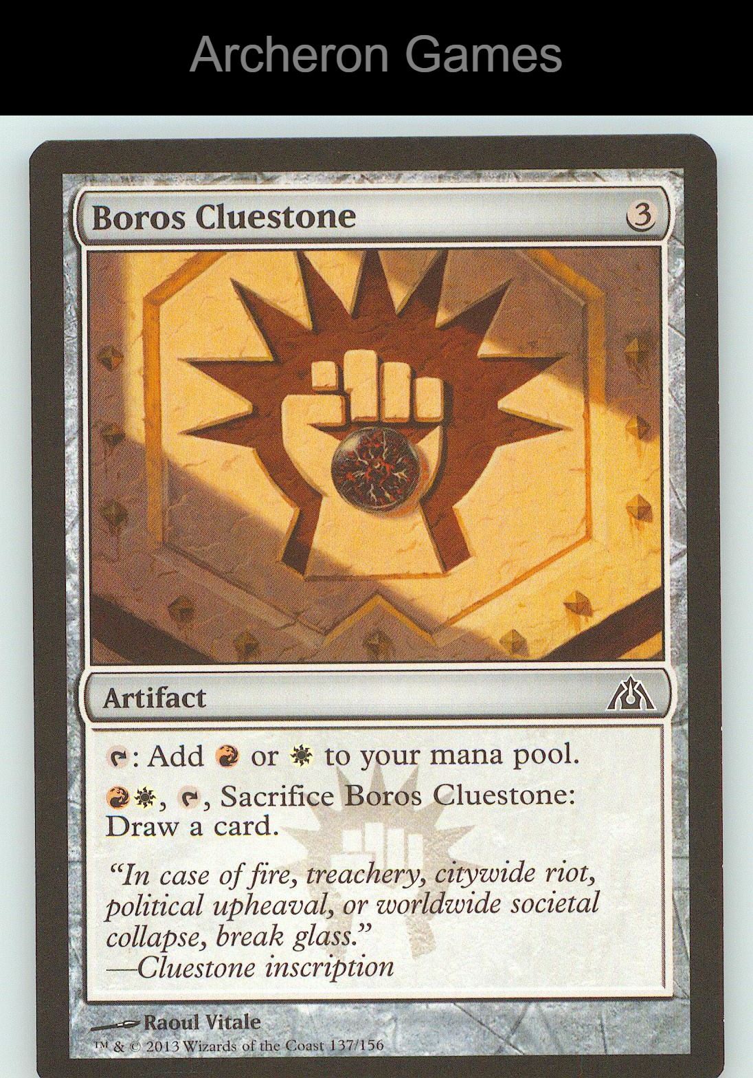 Boros Cluestone DGM 137 C MTG Card NM/EX+