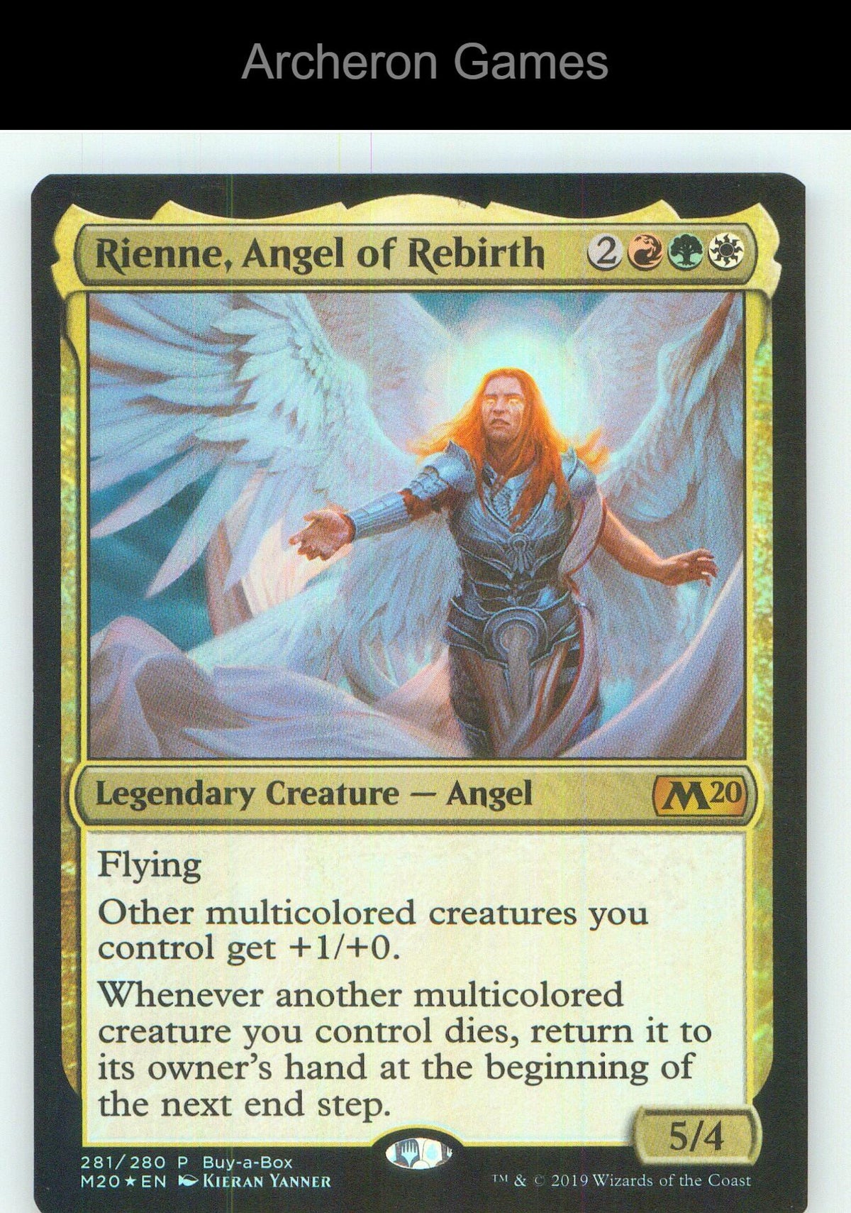 Rienne, Angel of Rebirth 281 P MTG Card NM/EX+ Foil