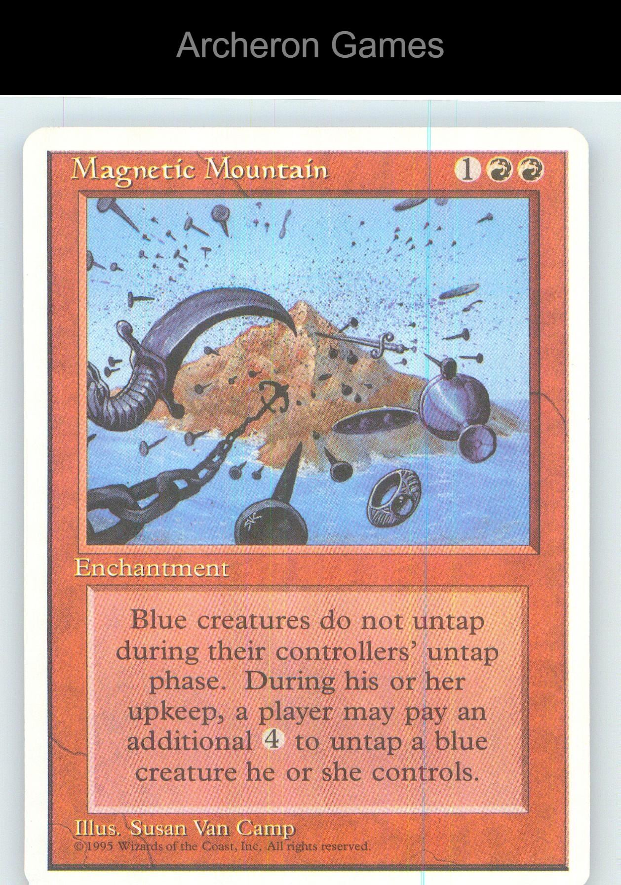 Magnetic Mountain 4ED R MTG Card NM/EX+