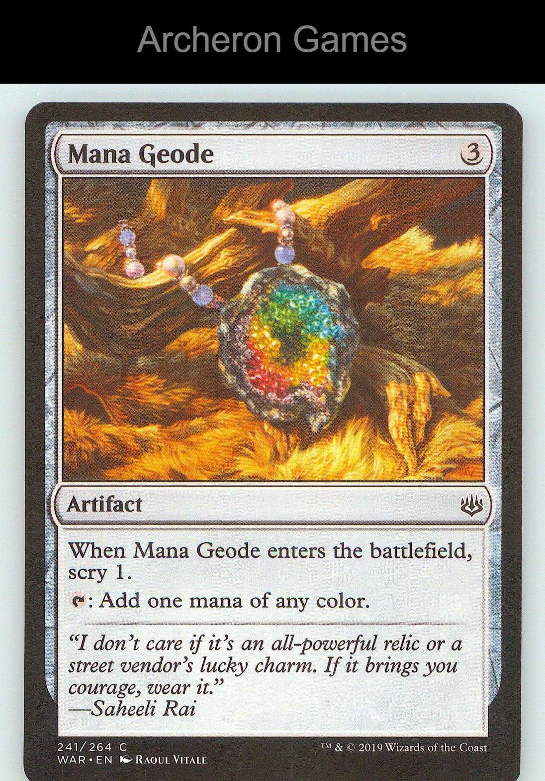 Mana Geode WAR 241 C MTG Card NM/EX+