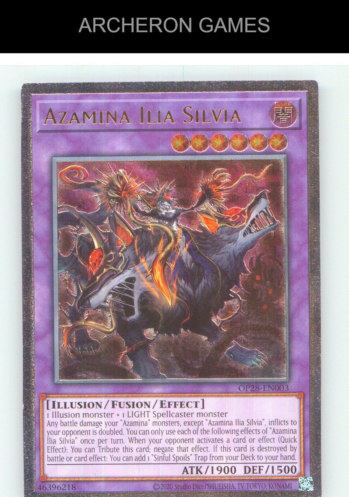 Azamina Ilia Silvia Ultimate Rare YUGIOH Card Unlimited