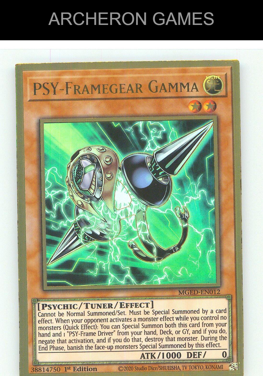 PSY-Framegear Gamma Premium Gold Rare YUGIOH Card 1st Edition