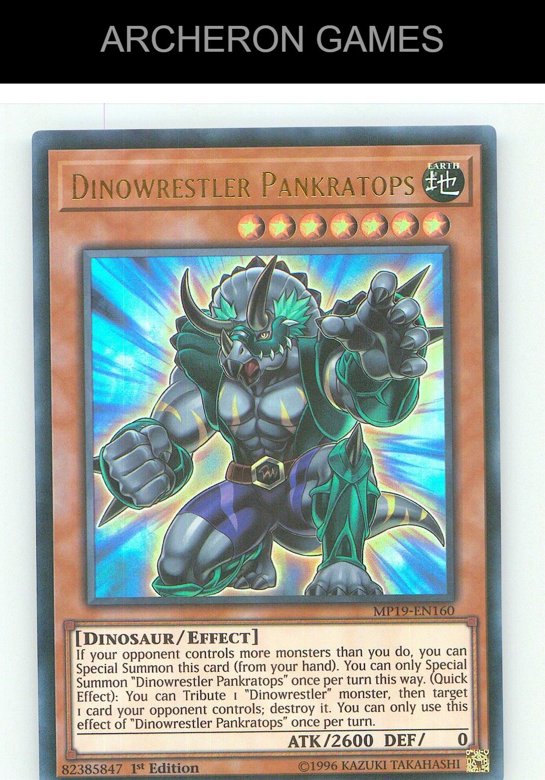 Dinowrestler Pankratops Ultra Rare YUGIOH Card Unlimited