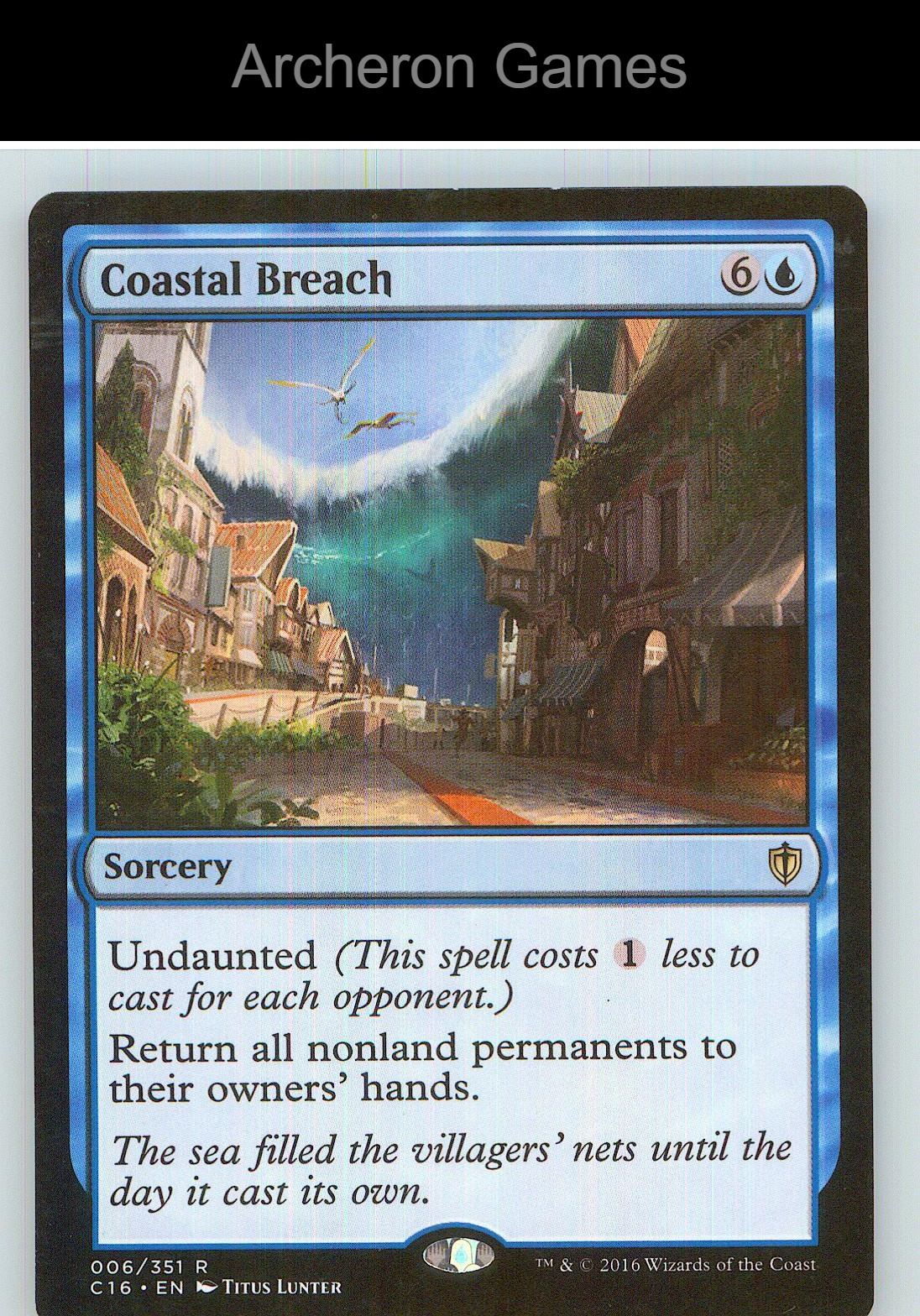 Coastal Breach C16 6 R MTG Card NM/EX+