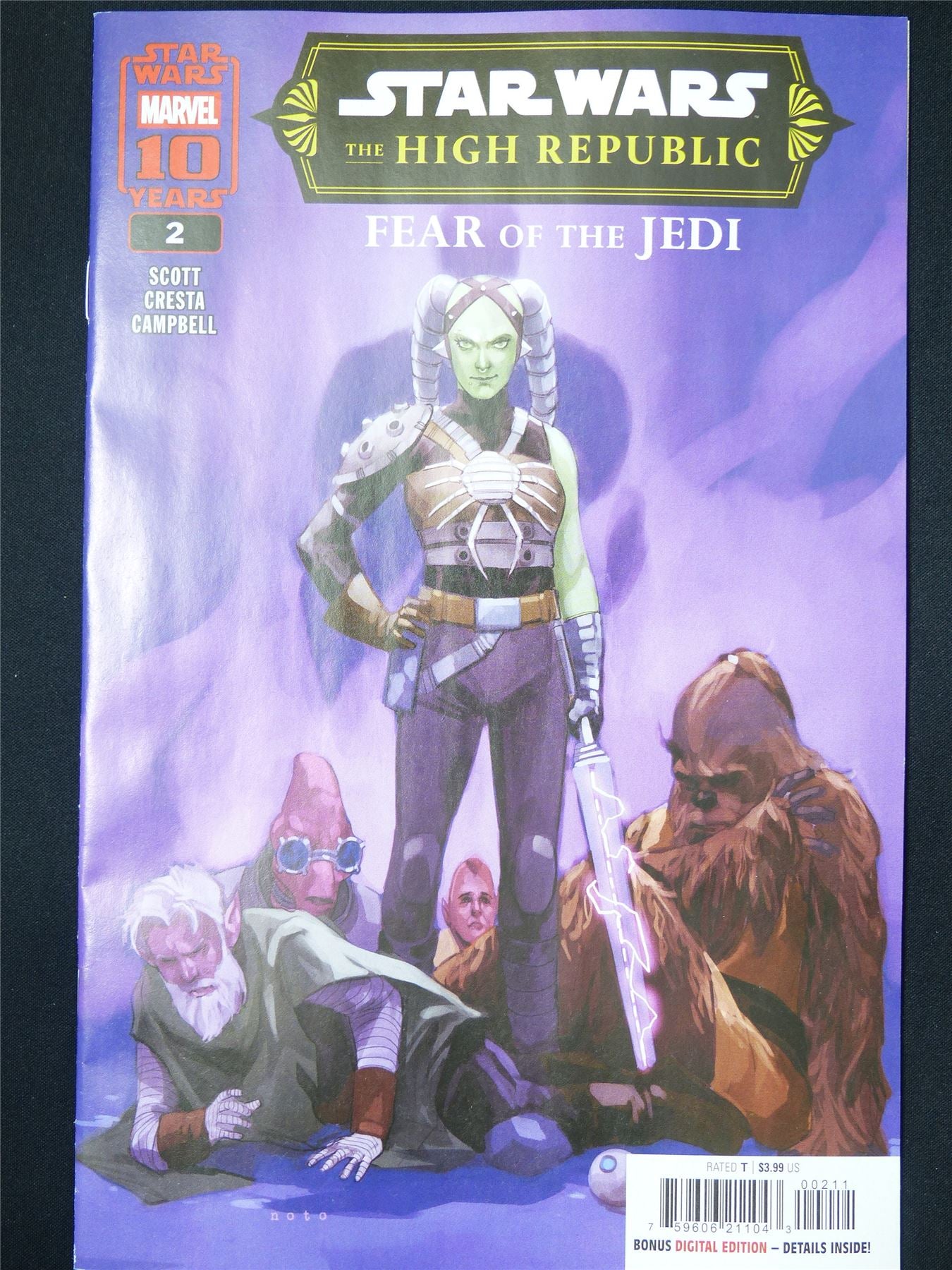 STAR Wars: The High Republic: Fear of the Jedi #2 - May 2025 Marvel Comic #20O