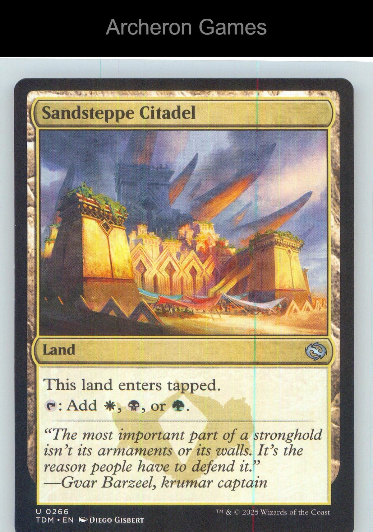 Sandsteppe Citadel TDM 266 UC MTG Card NM/EX+