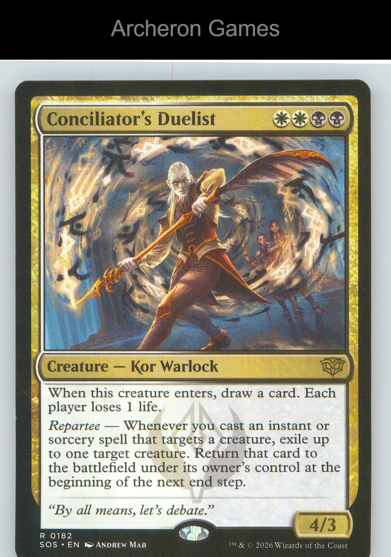 Conciliator's Duelist SOS 182 R MTG Card NM/EX+