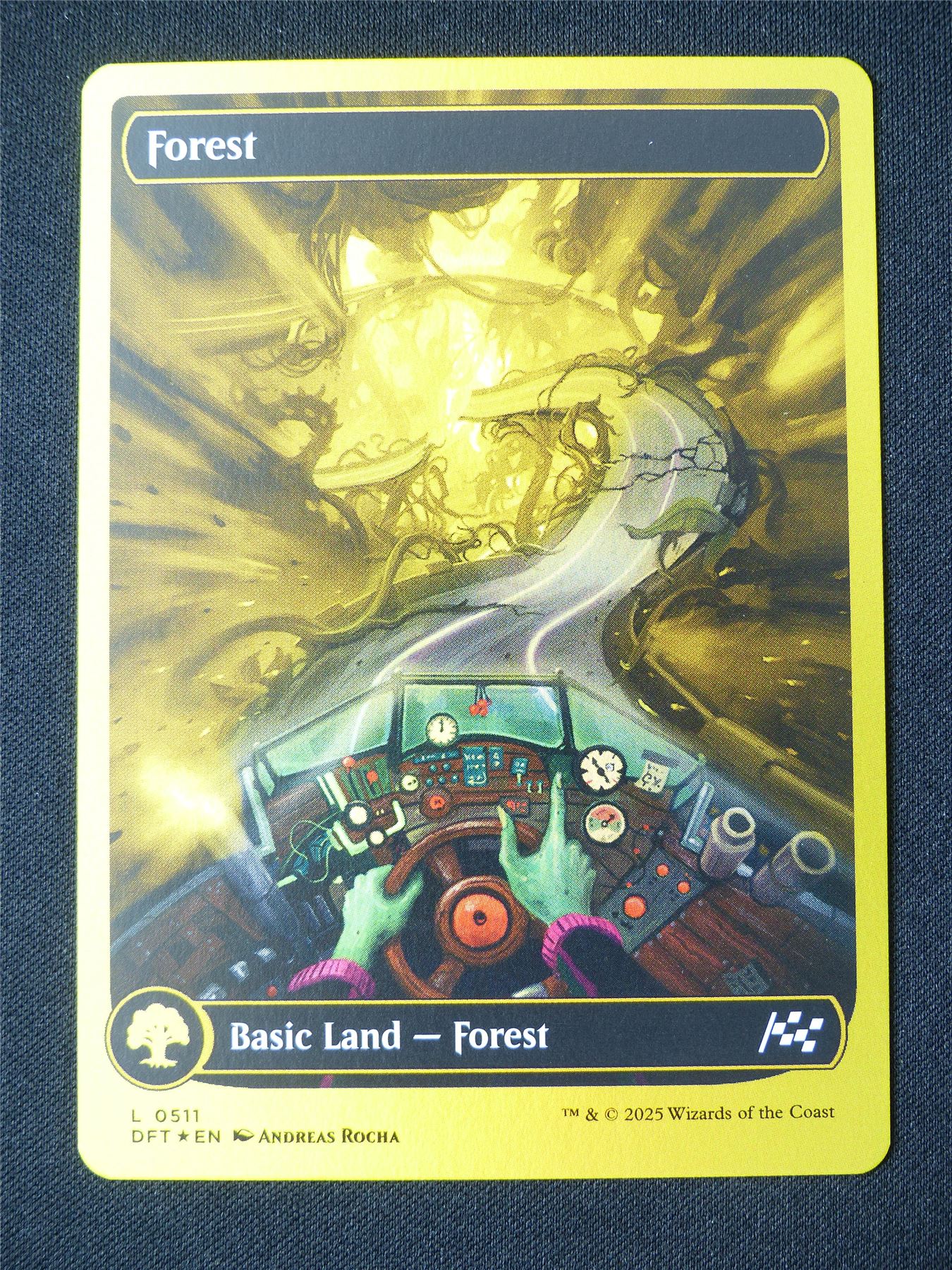 Forest Showcase Foil - DFT - Mtg Card #14D