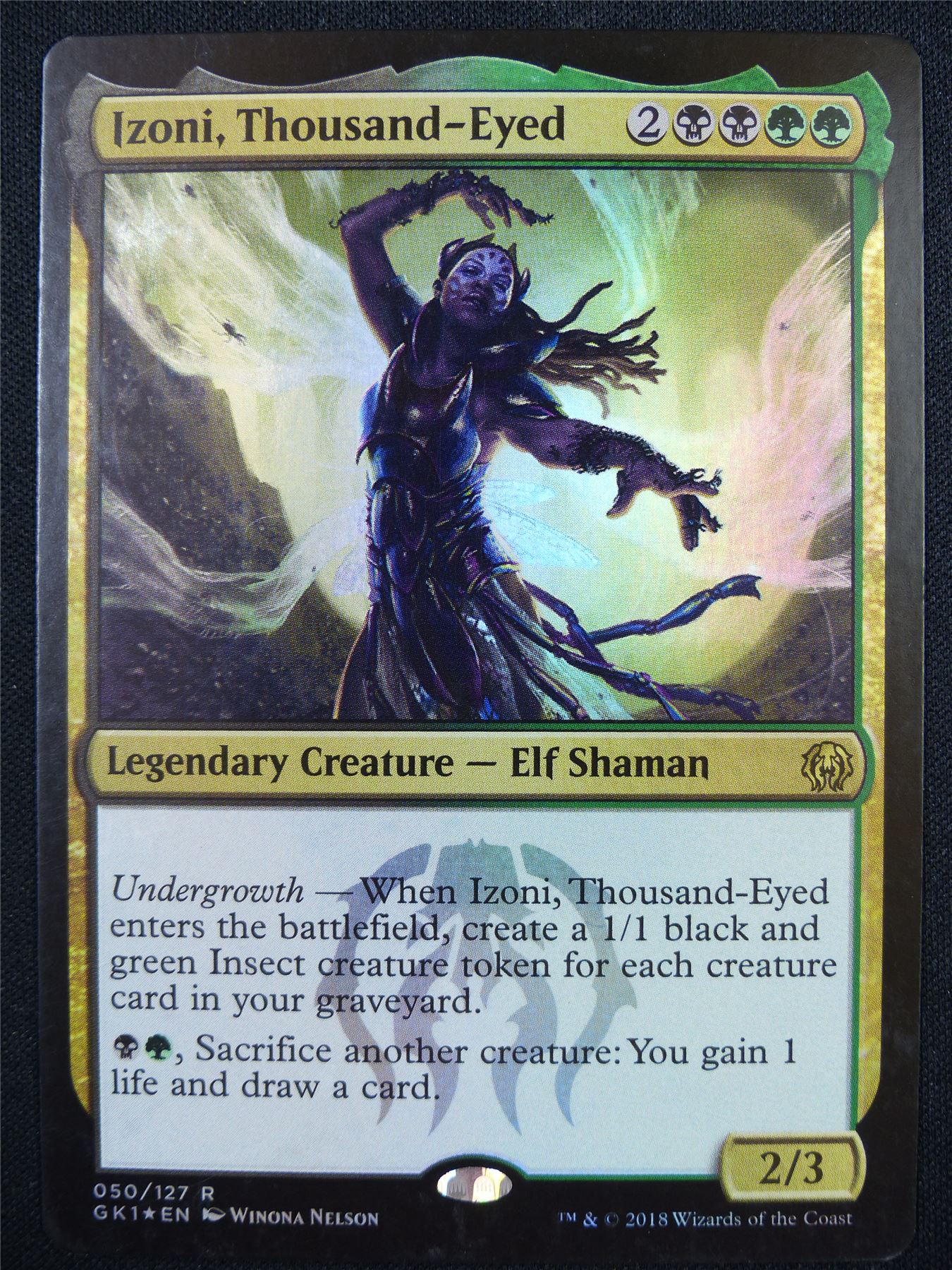 Izoni Thousand-Eyed Foil - GK1 - Mtg Card #12C