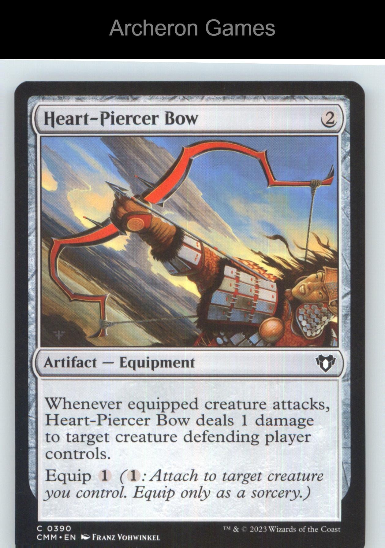 Heart-Piercer Bow CMM 390 C MTG Card NM/EX+