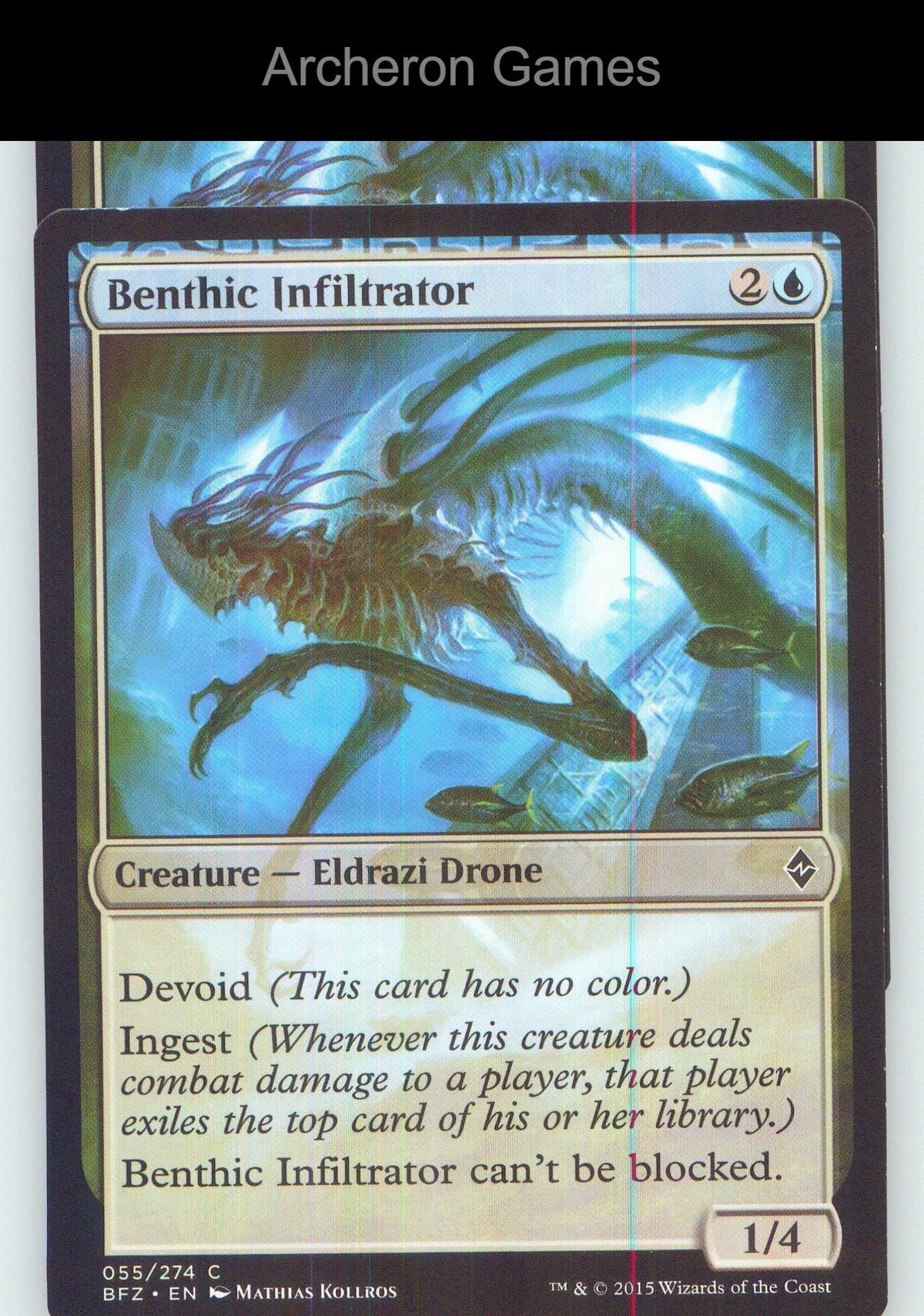 Benthic Infiltrator BFZ 55 C MTG Card NM/EX+