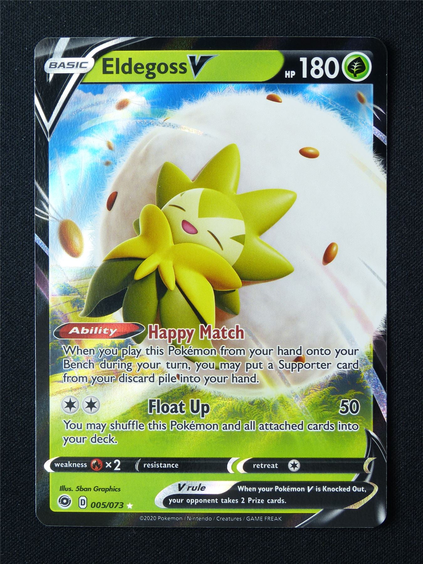 Eldegoss V 005/073 Holo - Pokemon Card #6UR