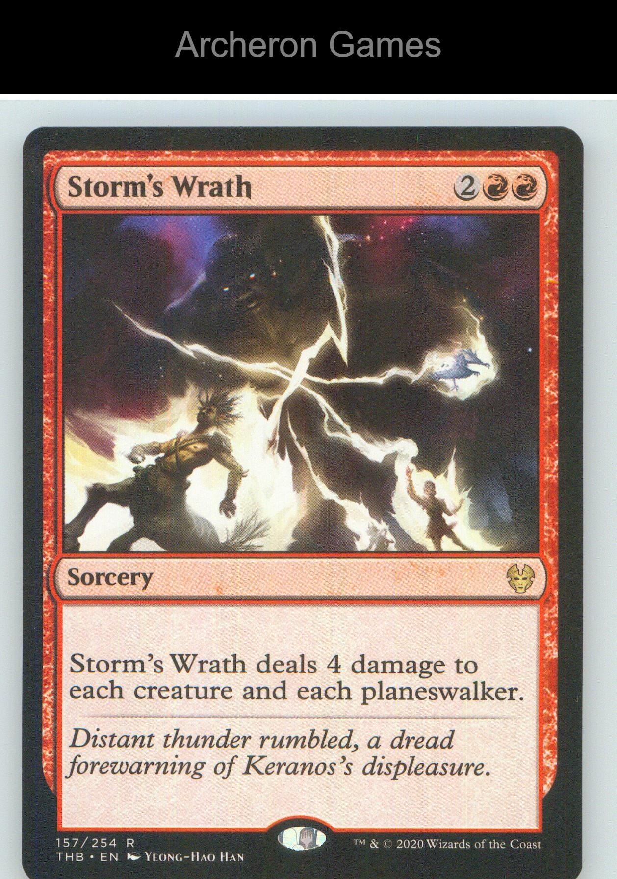 Storm's Wrath THB 157 R MTG Card NM/EX+