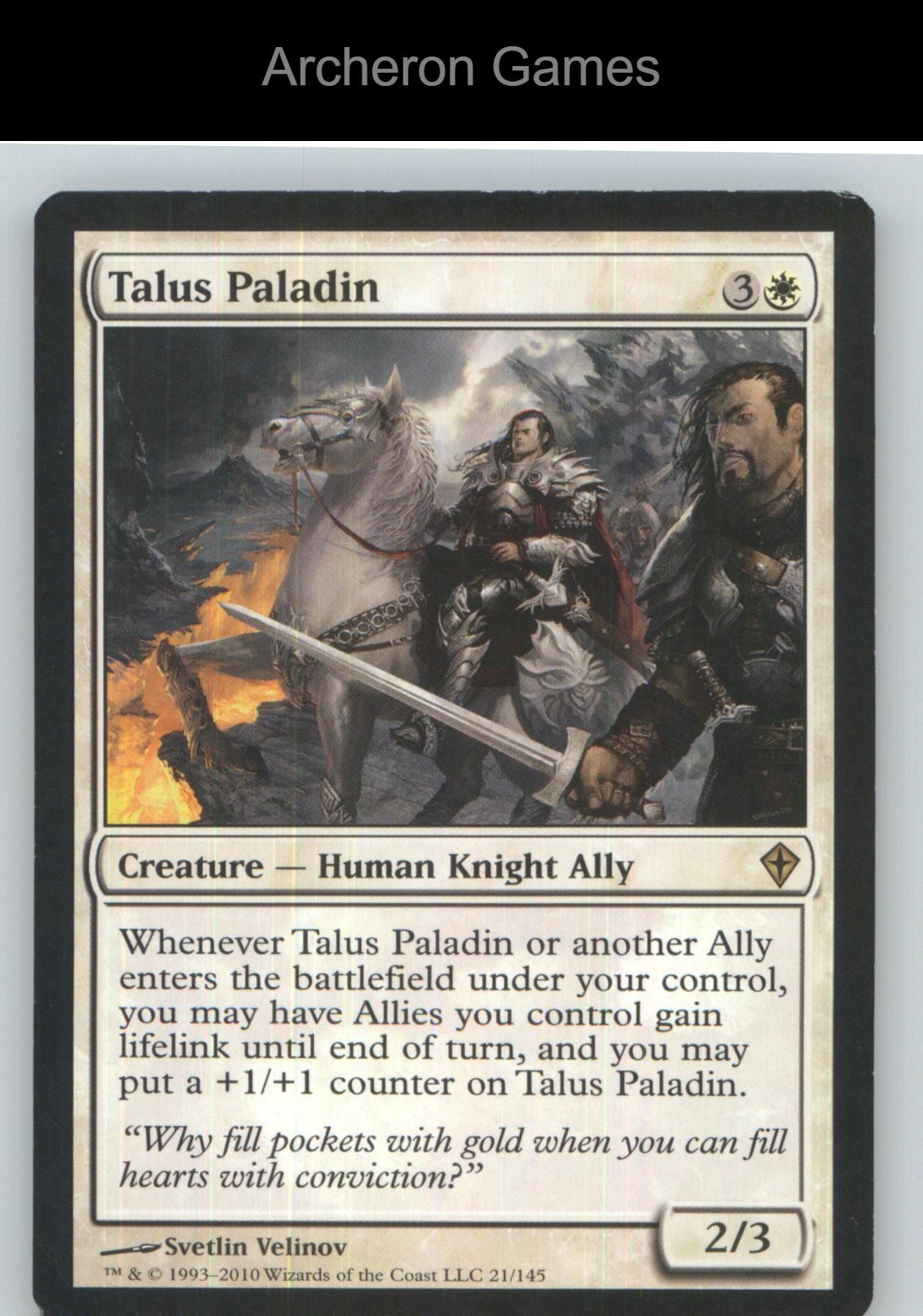 Talus Paladin WWK 21 R MTG Card NM/EX+