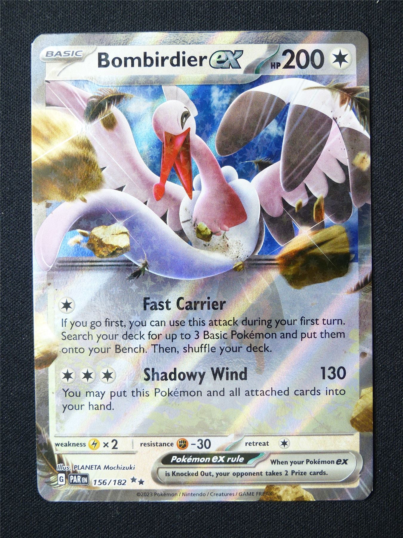 Bombirdier EX 156/182 Holo - Pokemon Card #6PI