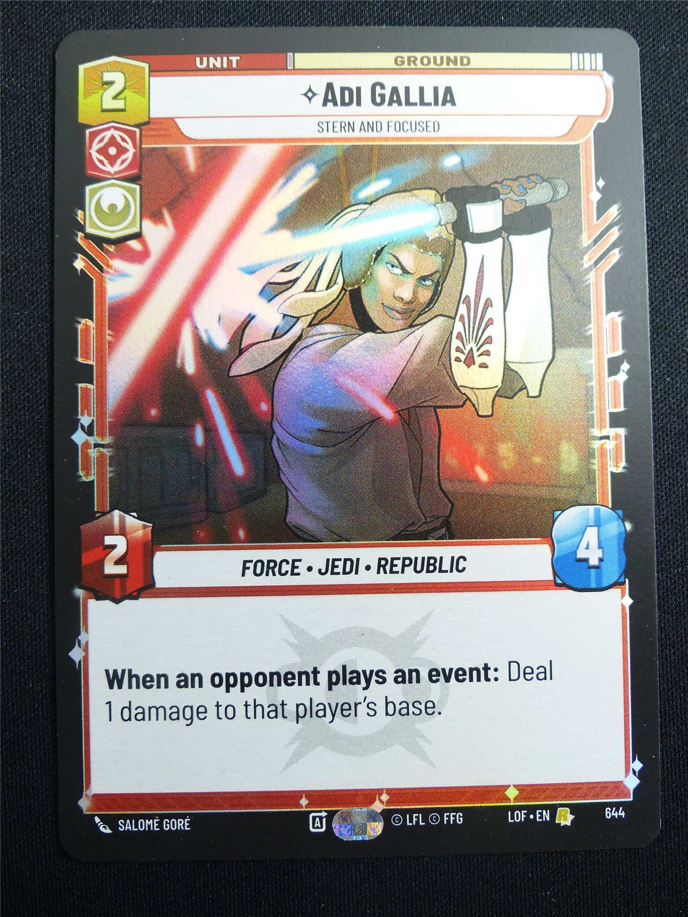 Adi Gallia 644 Foil - Star Wars Unlimited Card #4HH