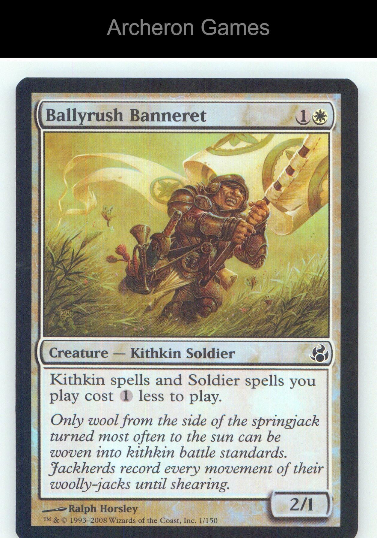 Ballyrush Banneret MOR 1 C MTG Card NM/EX+ Foil