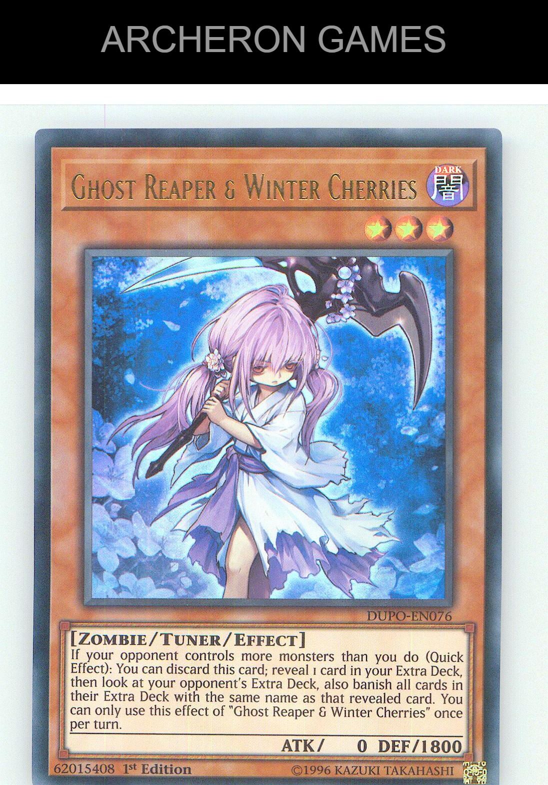 Ghost Reaper & Winter Cherries Ultra Rare YUGIOH Card Unlimited