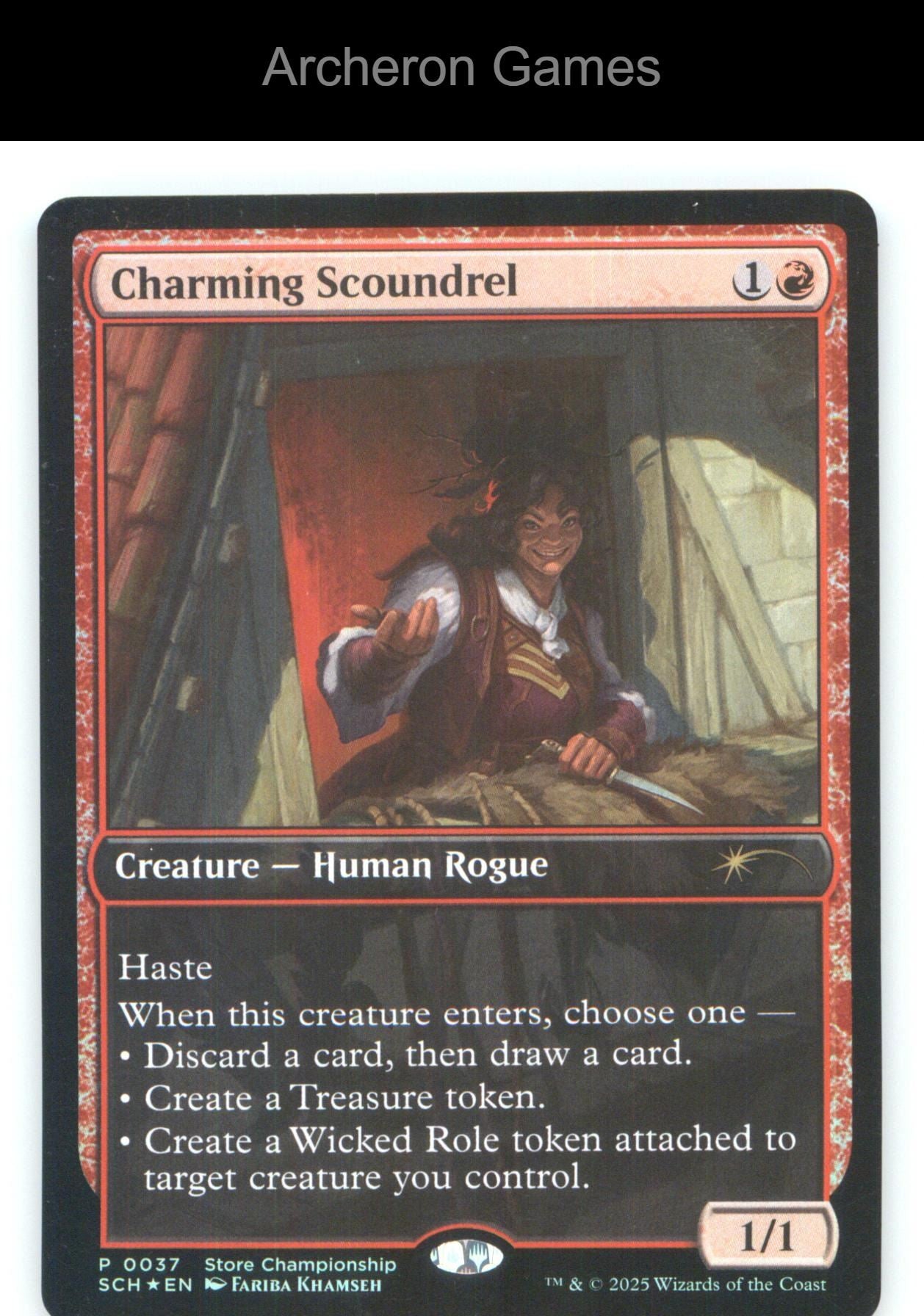 Charming Scoundrel 37 P MTG Card NM/EX+ Foil