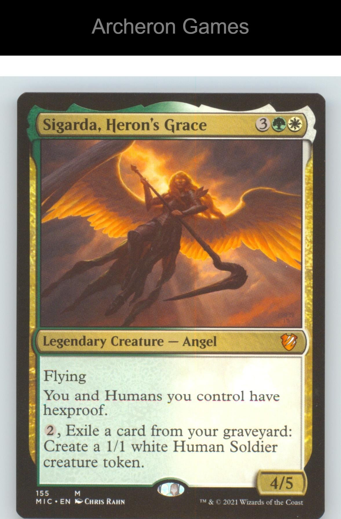 Sigarda, Heron's Grace MIC 155 Mythic MTG Card NM/EX+