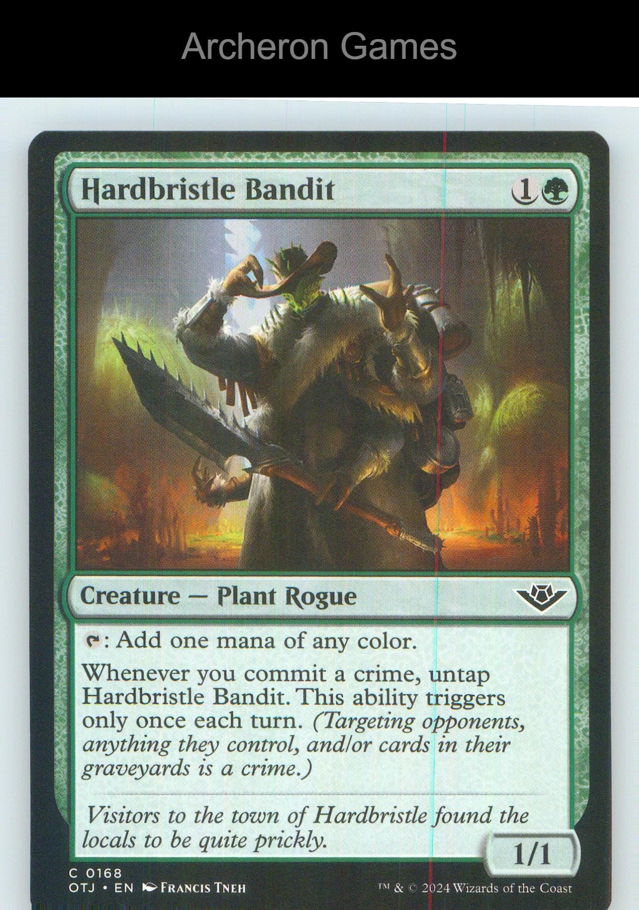 Hardbristle Bandit OTJ 168 C MTG Card NM/EX+