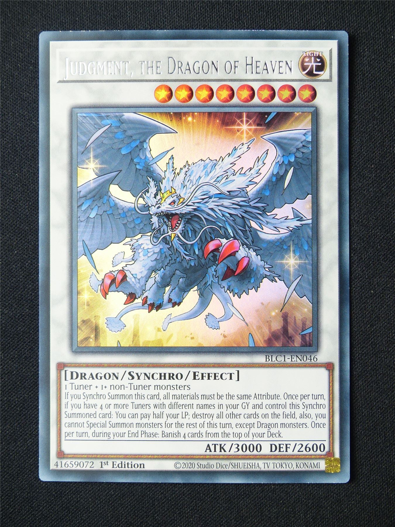 Judgment the Dragon of Heaven BLC1 Ultra Rare - 1st ed Yugioh Card #2TE