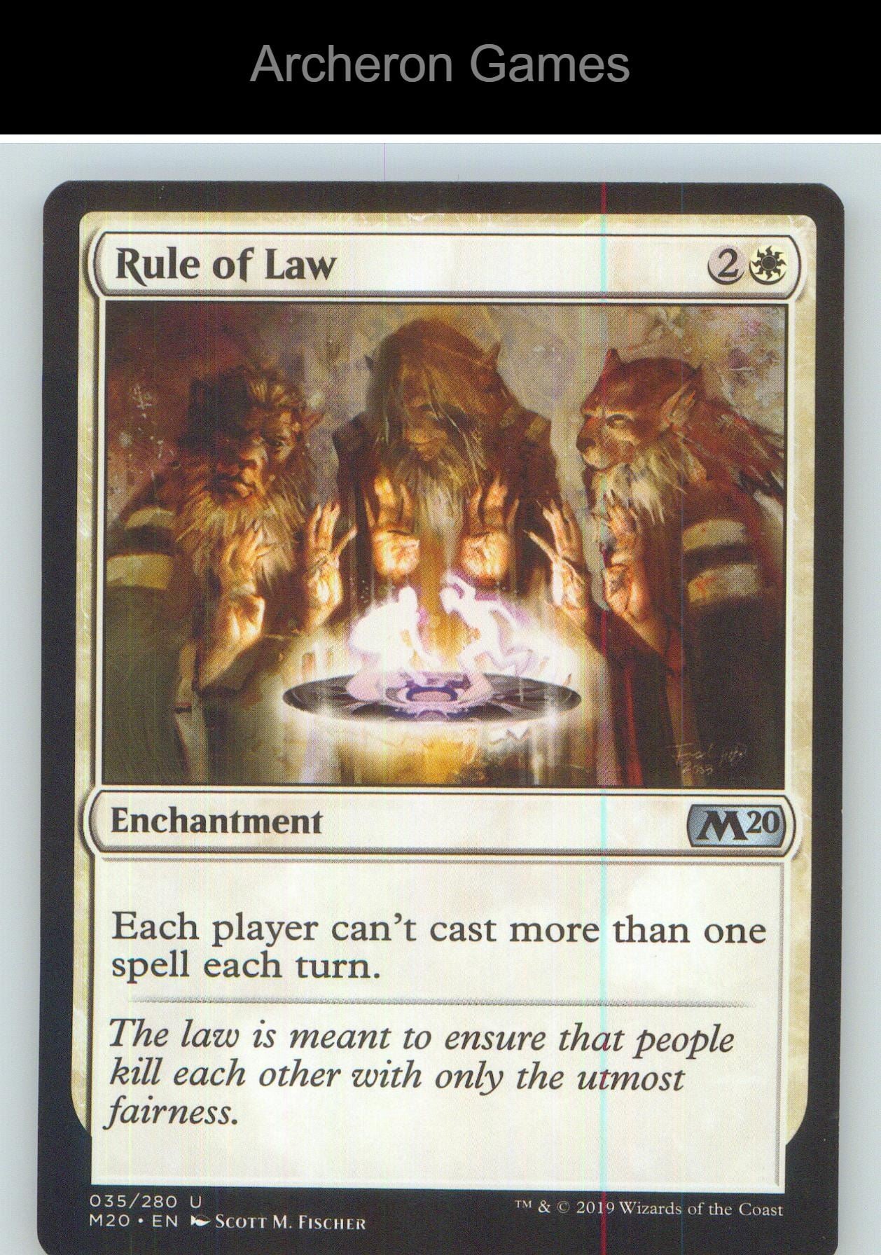 Rule of Law M20 35 UC MTG Card NM/EX+