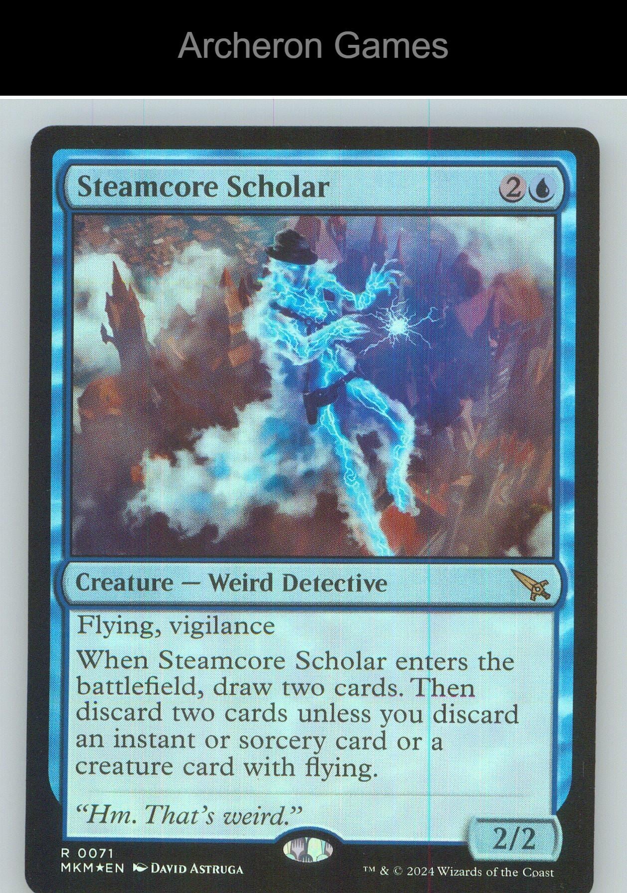 Steamcore Scholar MKM 71 R MTG Card NM/EX+ Foil