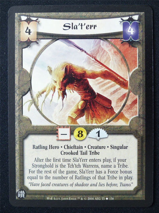 Sla't'err - WoE - Legend of the Five Rings L5R Card #TY