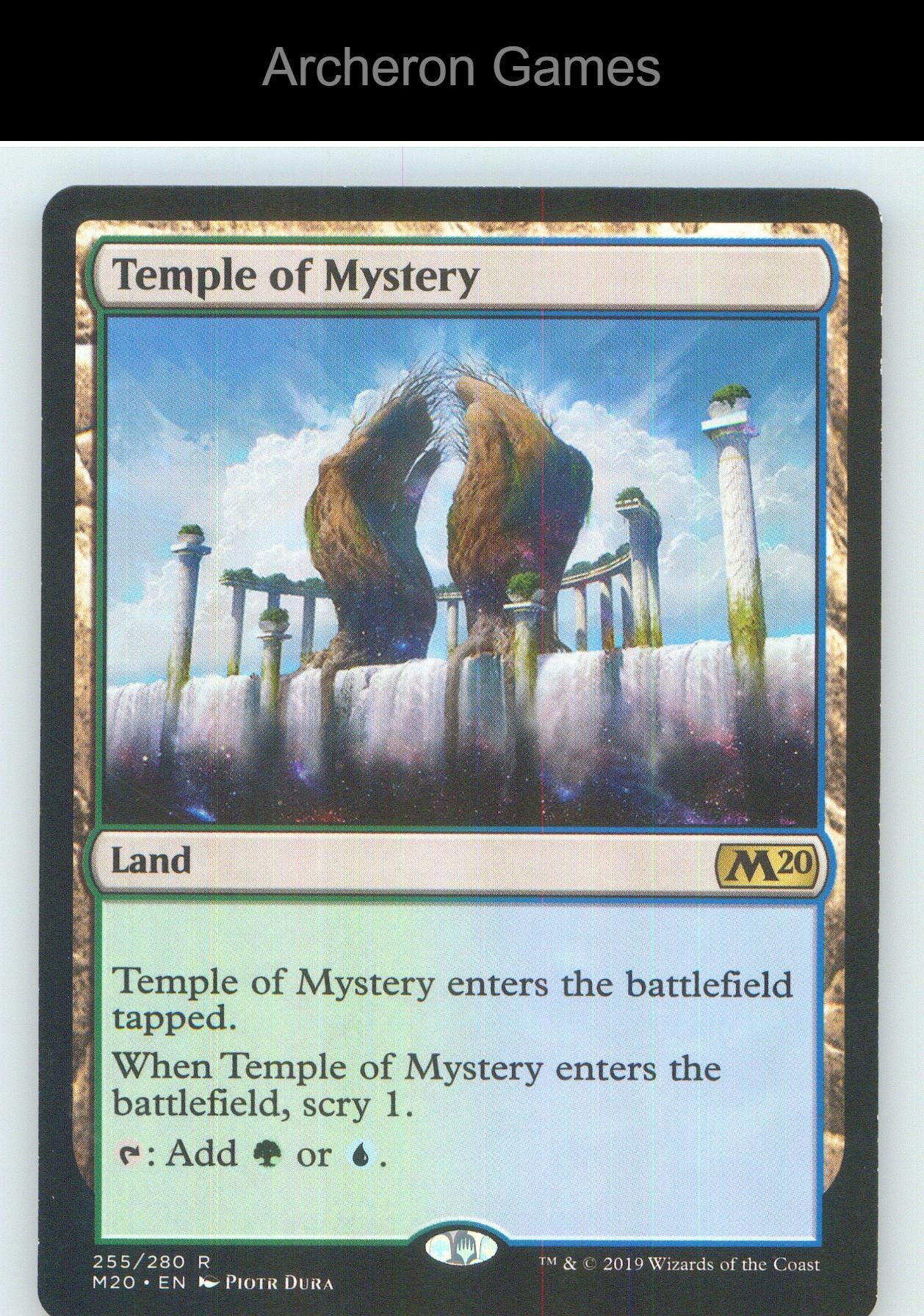 Temple of Mystery M20 255 R MTG Card NM/EX+