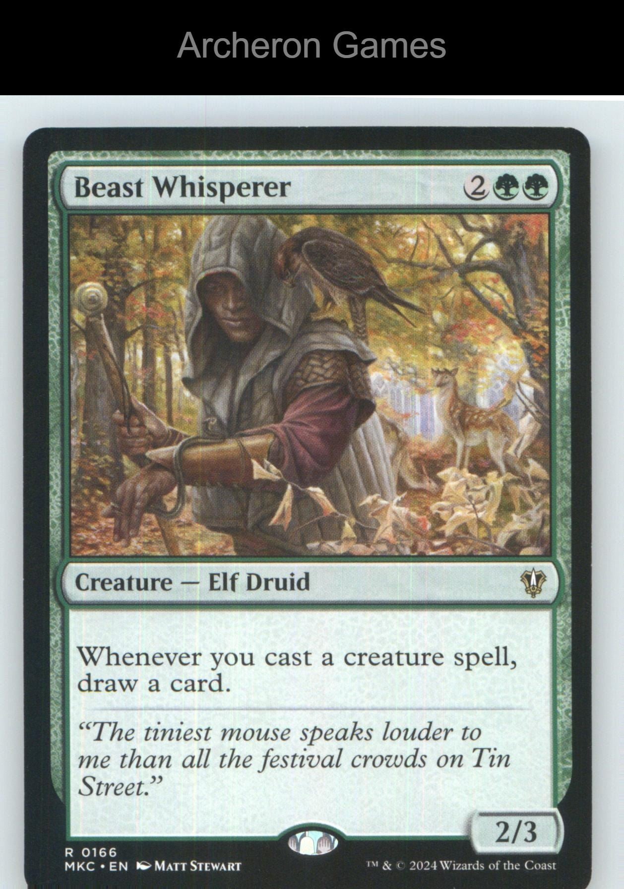 Beast Whisperer MKC 166 R MTG Card NM/EX+