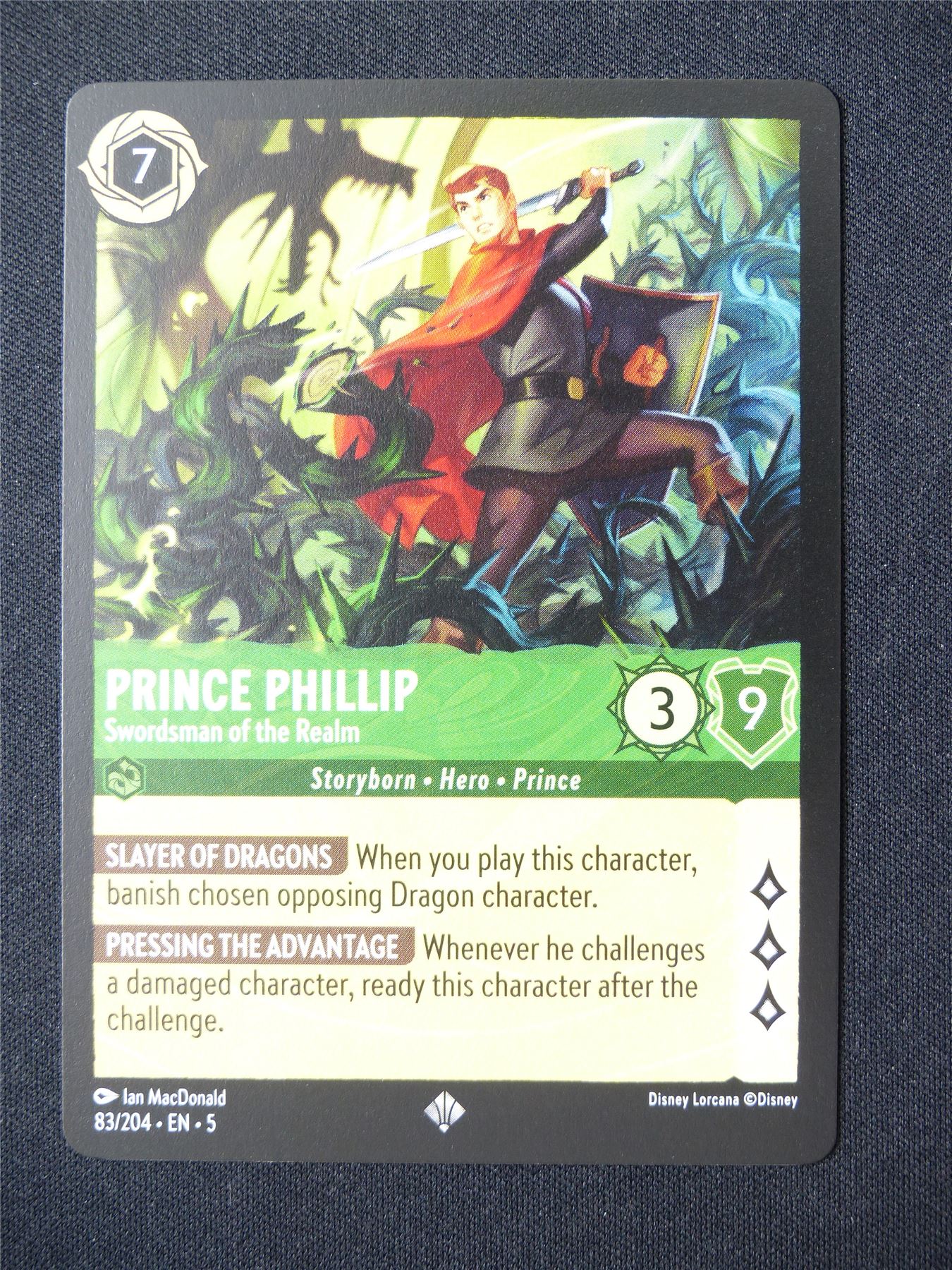Prince Phillip Swordsman of the Realm 83/204 - Lorcana Card #6GA