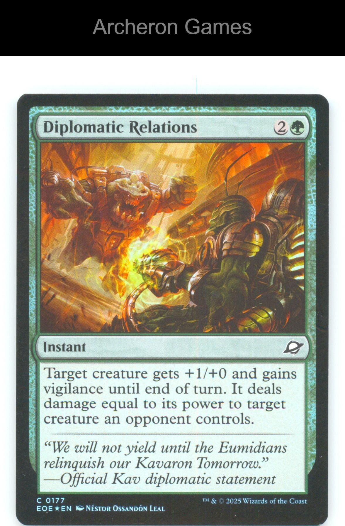 Diplomatic Relations EOE 177 C MTG Card Edge of Eternities Foil