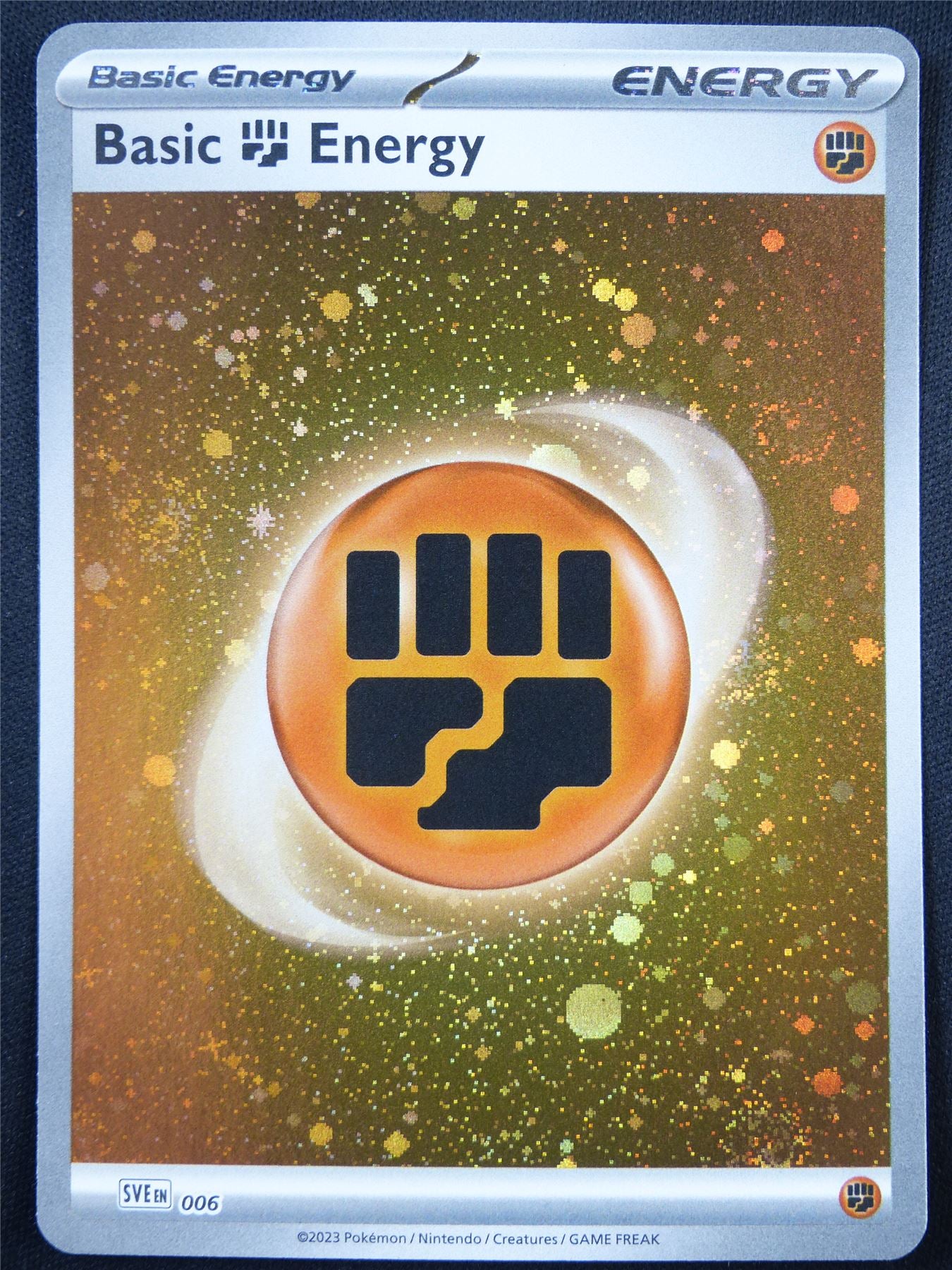 Basic Fighting Energy 006 Cosmos Holo - Pokemon Card #5JY Archeron Basic Fighting Energy 006 Cosmos Holo - Pokemon Card #5JY Archeron