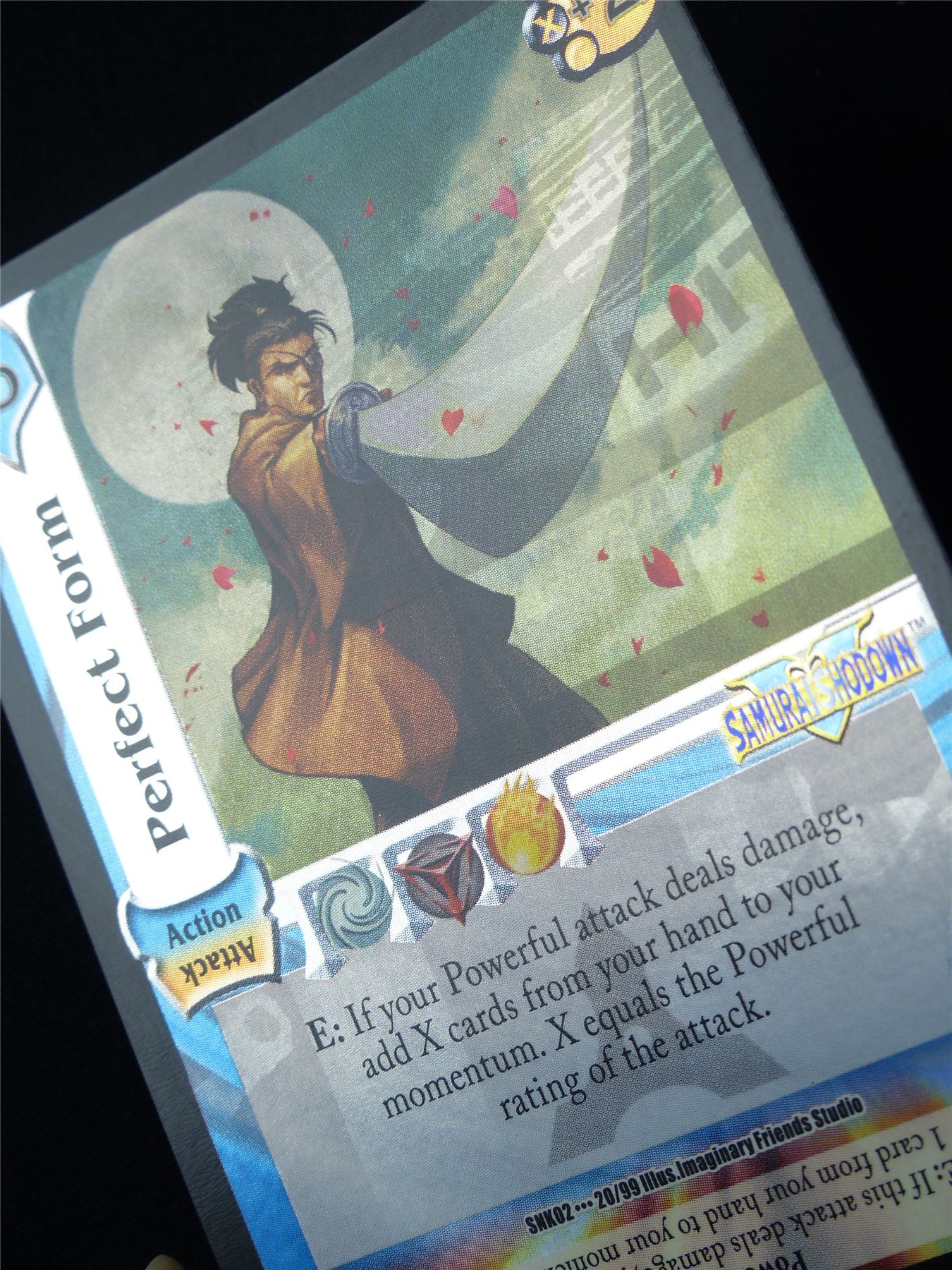 Perfect Form Foil misprint SNK02 20/99 - UFS Card #2GZ