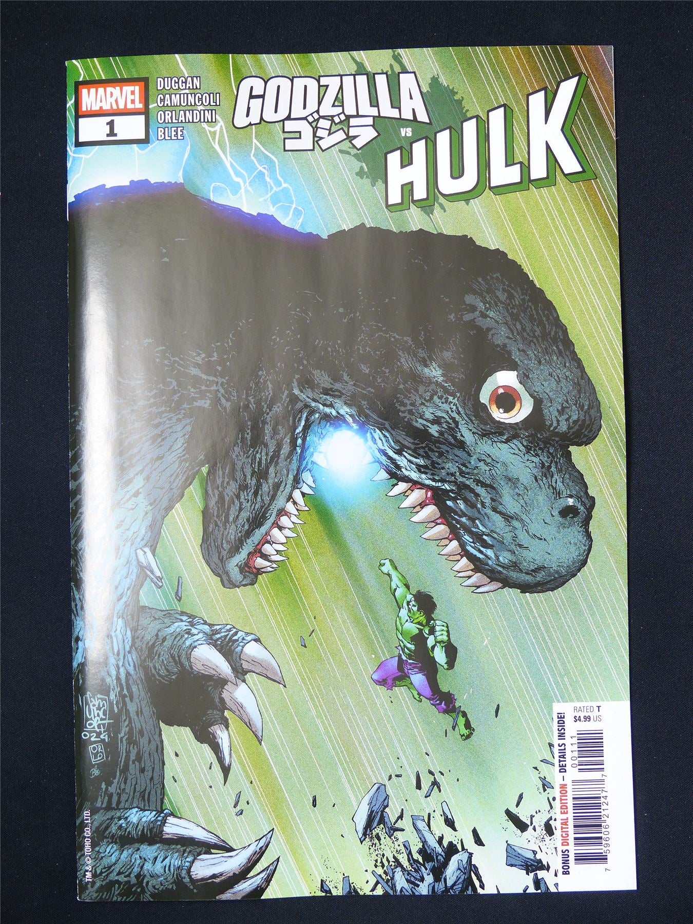 Godzilla vs HULK #1 - Jul 2025 Marvel Comic #2NS