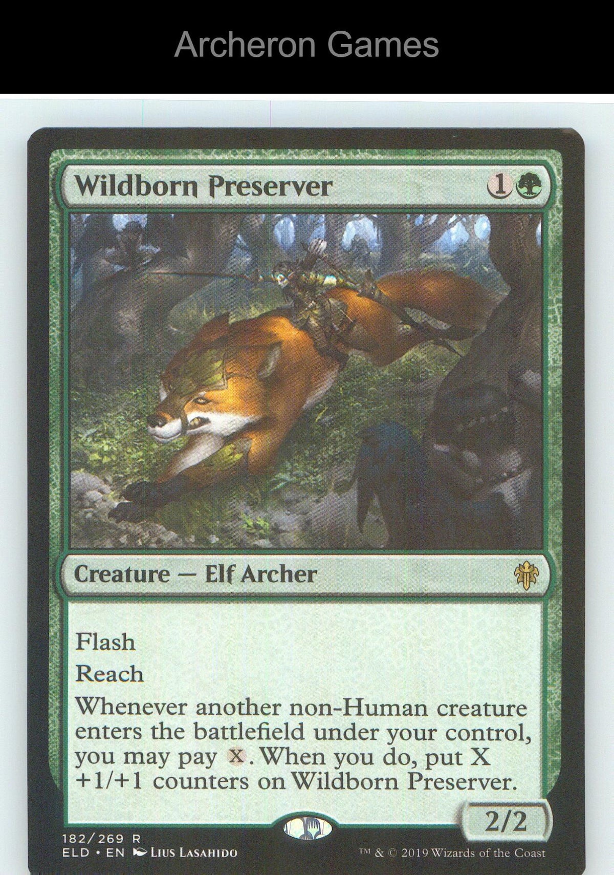 Wildborn Preserver ELD 182 R MTG Card NM/EX+