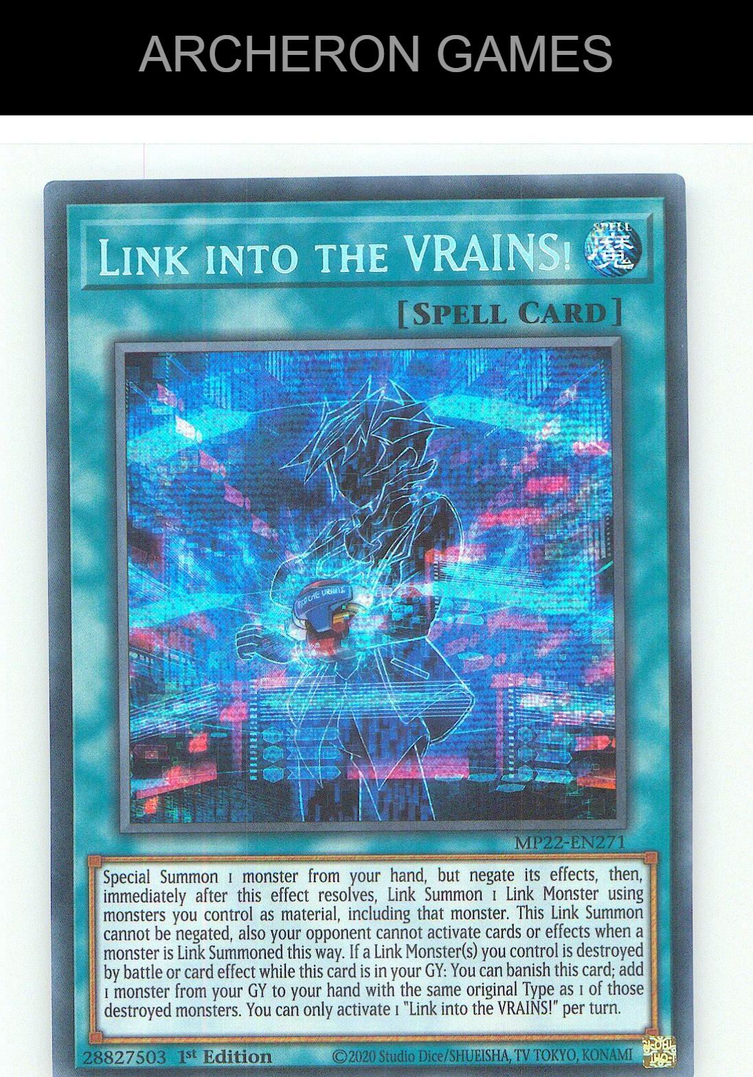 Link into the VRAINS! Prismatic Secret Rare YUGIOH Card 1st Edition