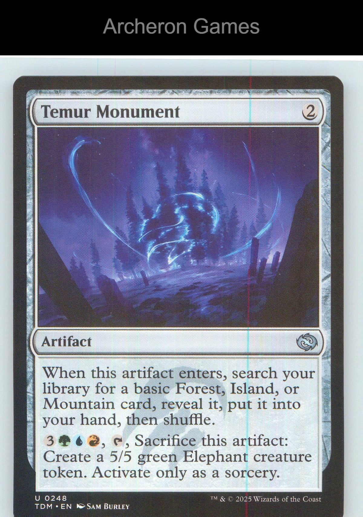 Temur Monument TDM 248 UC MTG Card NM/EX+
