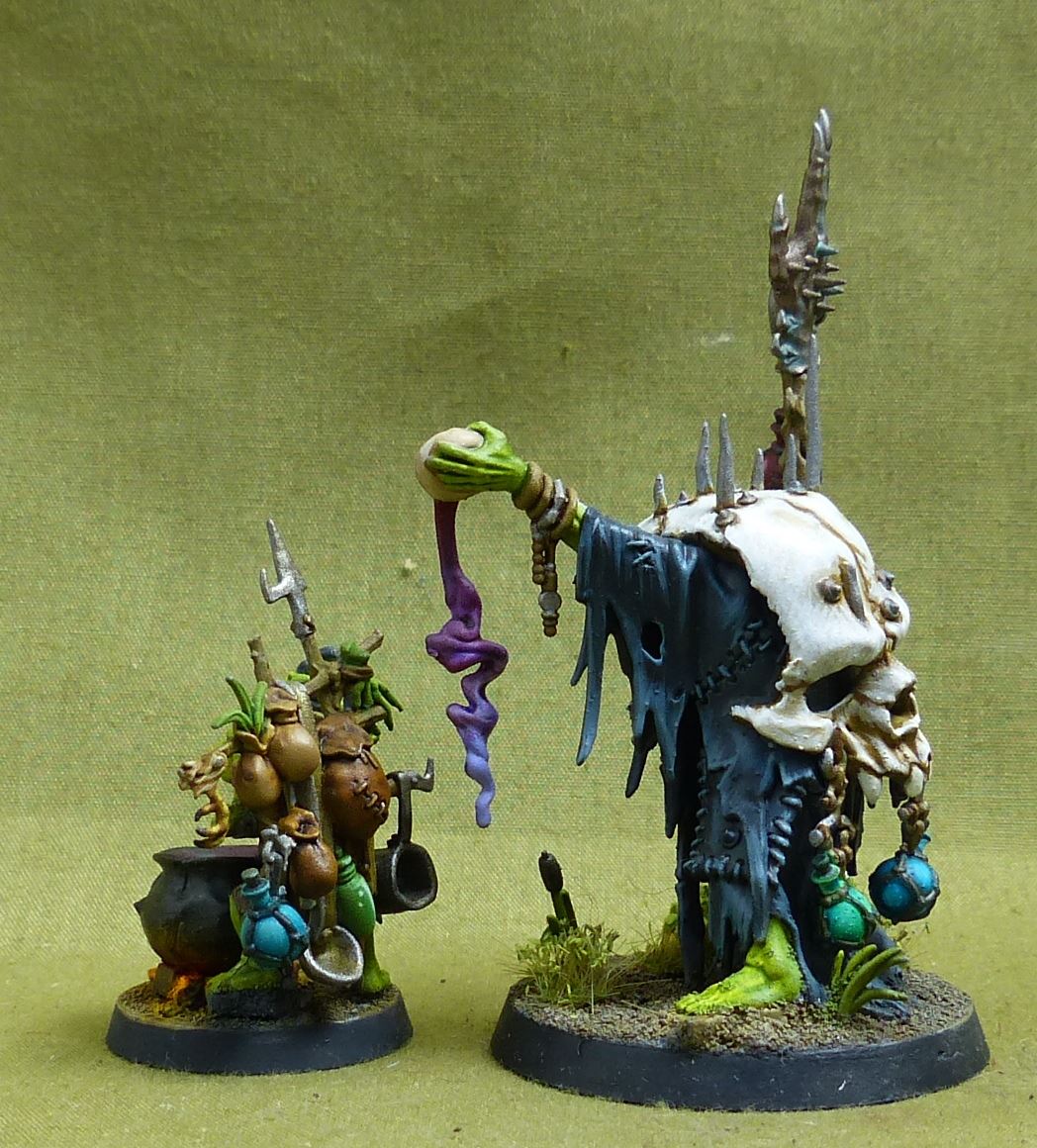 Swampcalla Shaman with Pot-grot painted - Orruk Warclans - Warhammer AoS #2P2