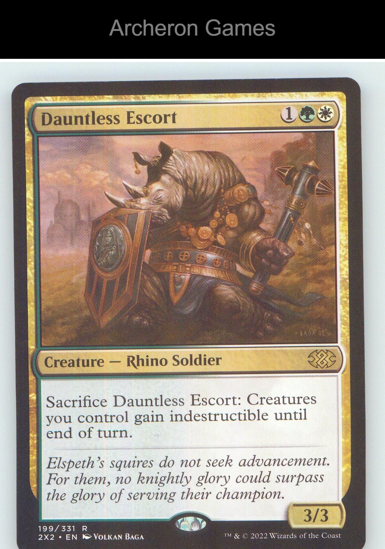 Dauntless Escort 2X2 199 R MTG Card NM/EX+