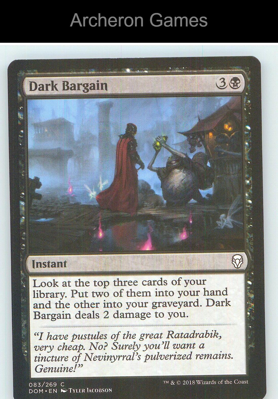Dark Bargain DOM 83 C MTG Card NM/EX+