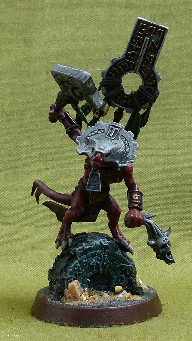 Skink Oracle painted - Seraphon - Warhammer AoS #2OS