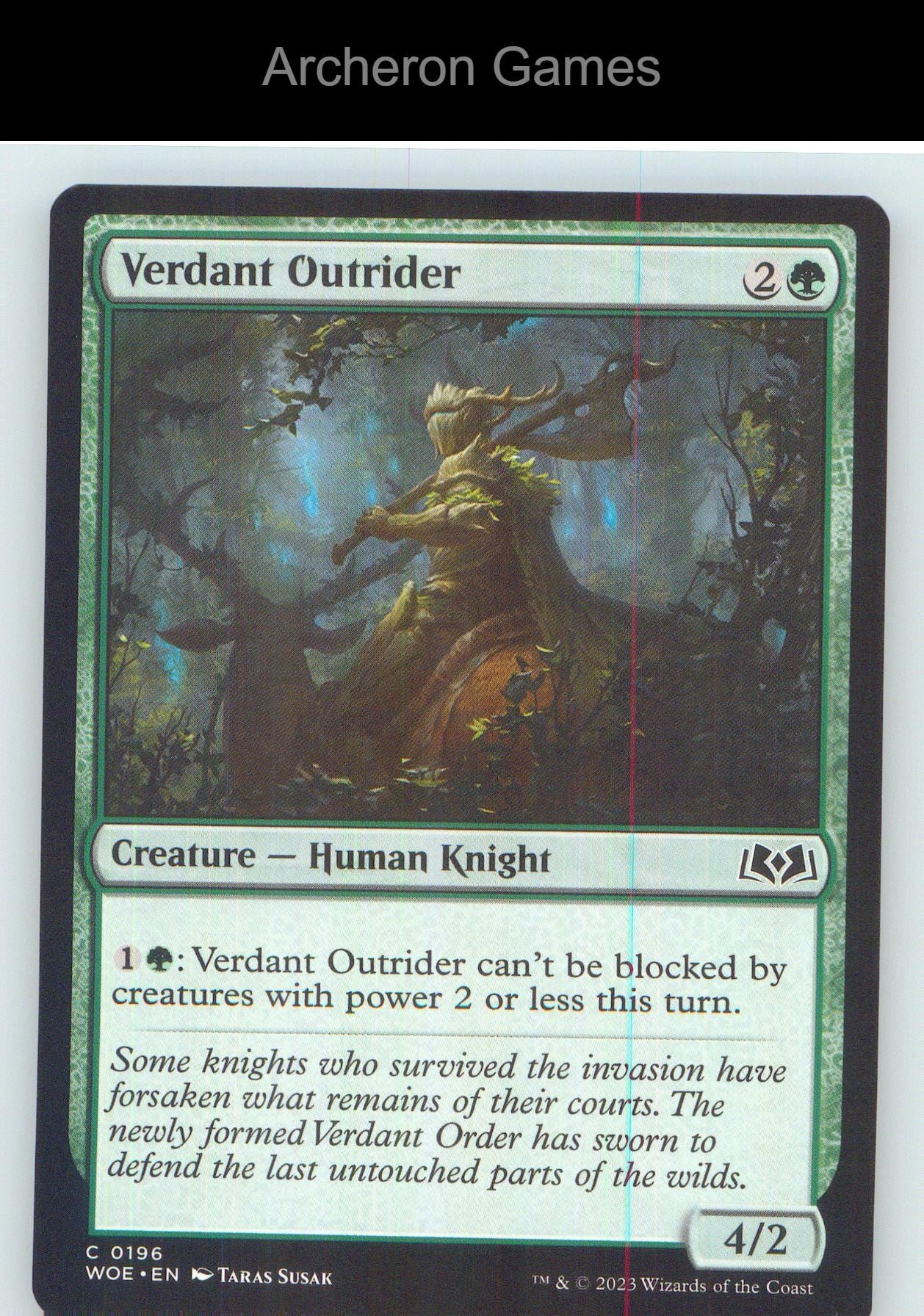 Verdant Outrider WOE 196 C MTG Card NM/EX+
