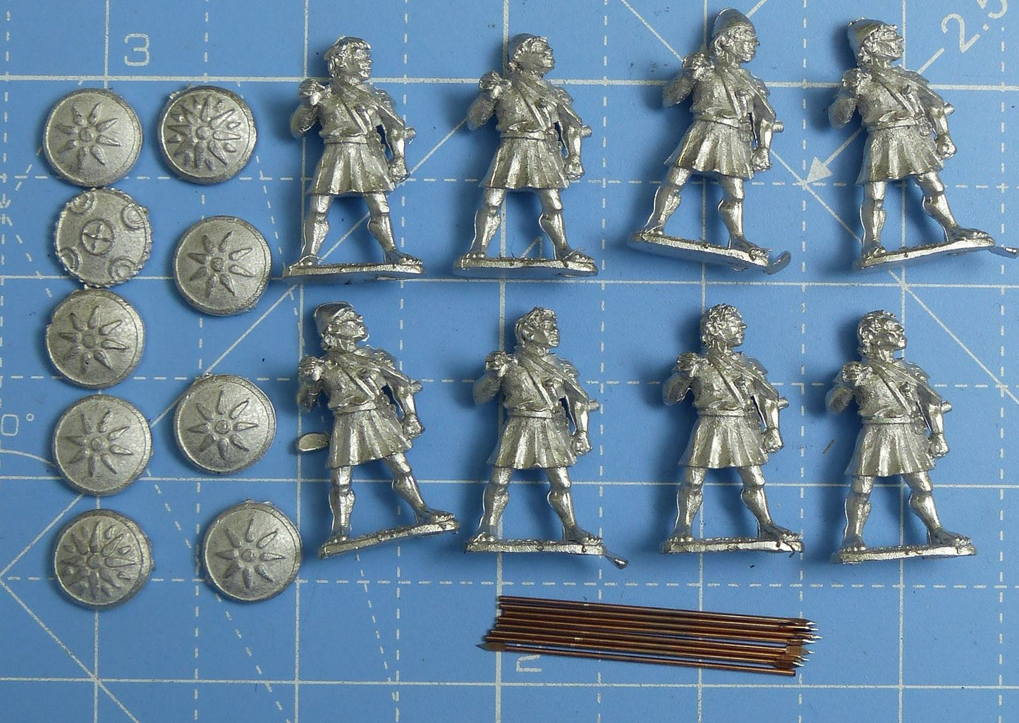 Unarmoured Macedonian Pikemen WG121 Metal - Wargames Foundry Miniatures #26A