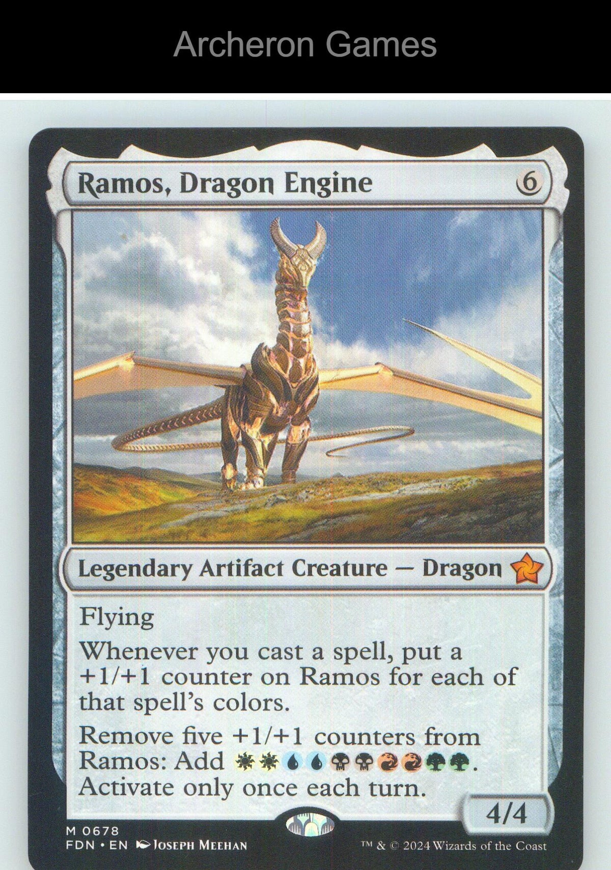 Ramos, Dragon Engine FDN 678 Mythic MTG Card NM/EX+