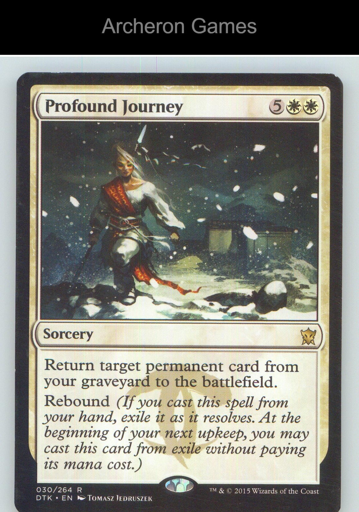 Profound Journey DTK 30 R MTG Card NM/EX+