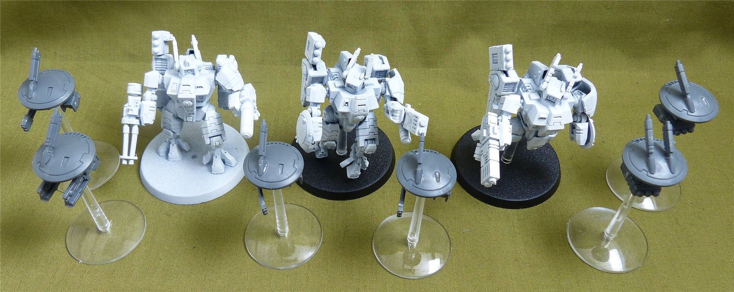 XV8 Crisis Battlesuit Team - Tau Empire - Warhammer 40K #496
